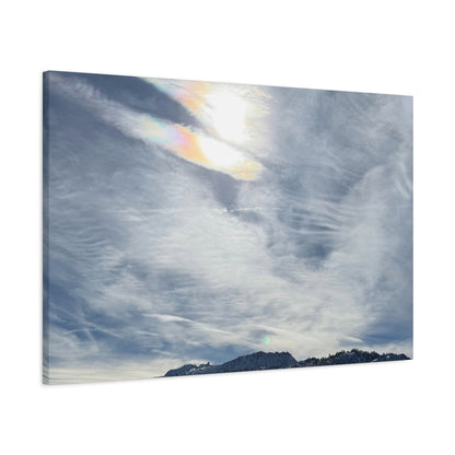 Whispers of Mountain Solitude - Unique Frameless Canvas Wall Art