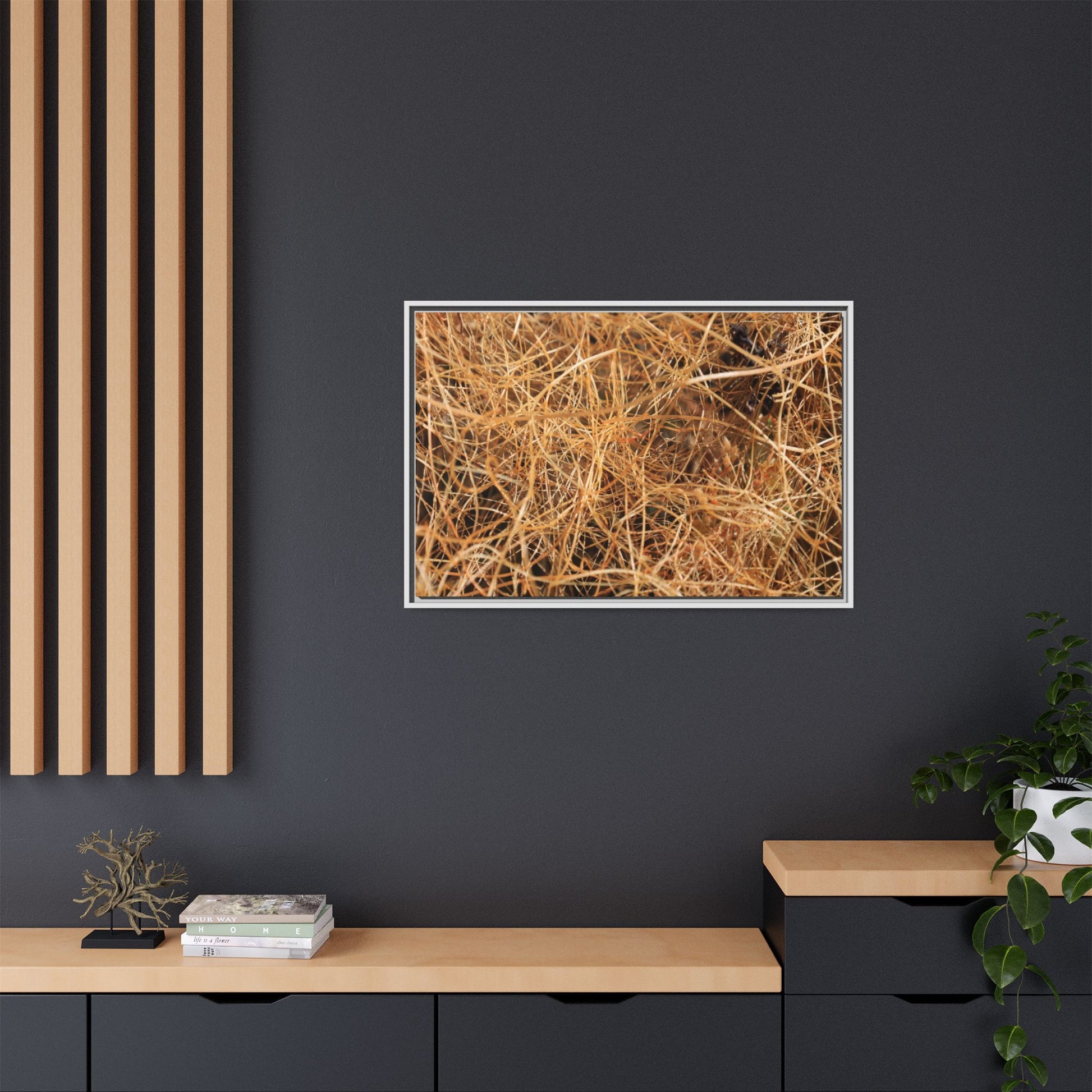 Dried Grass - Unique Stretched Canvas Wall Art - Art By Earth