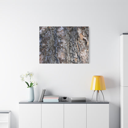 Bark's Rugged Symphony - Unique Frameless Canvas Wall Art - Art By Earth