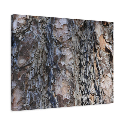Bark's Rugged Symphony - Unique Frameless Canvas Wall Art - Art By Earth