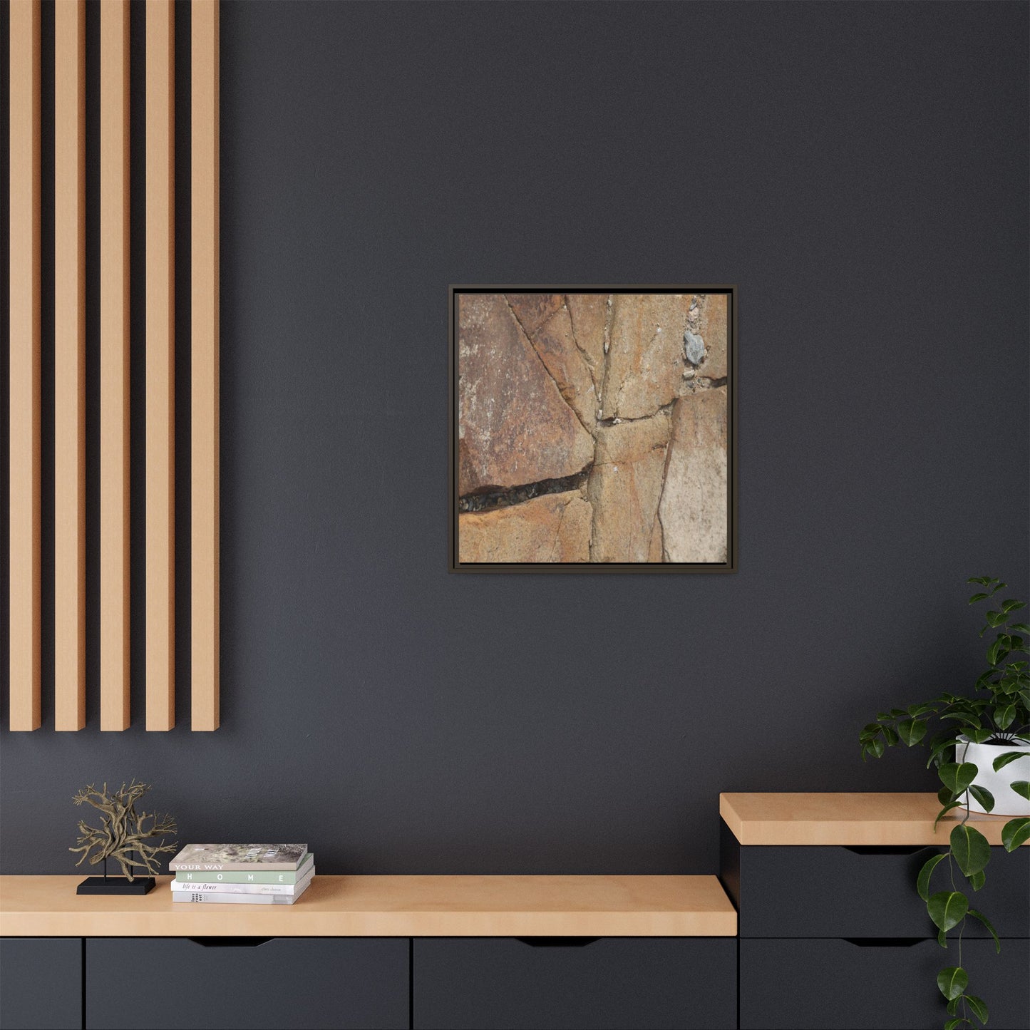 Rusty Crevices - Unique Stretched Canvas Wall Art - Art By Earth