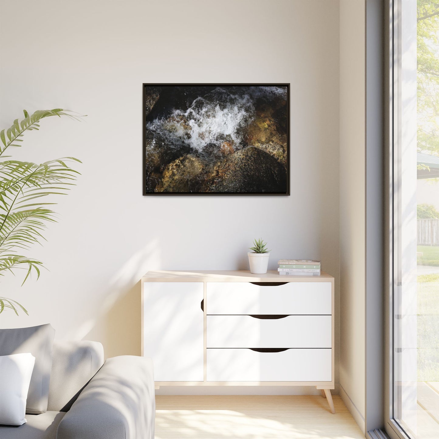 Cascading Momentum - Unique Stretched Canvas Wall Art - Art By Earth