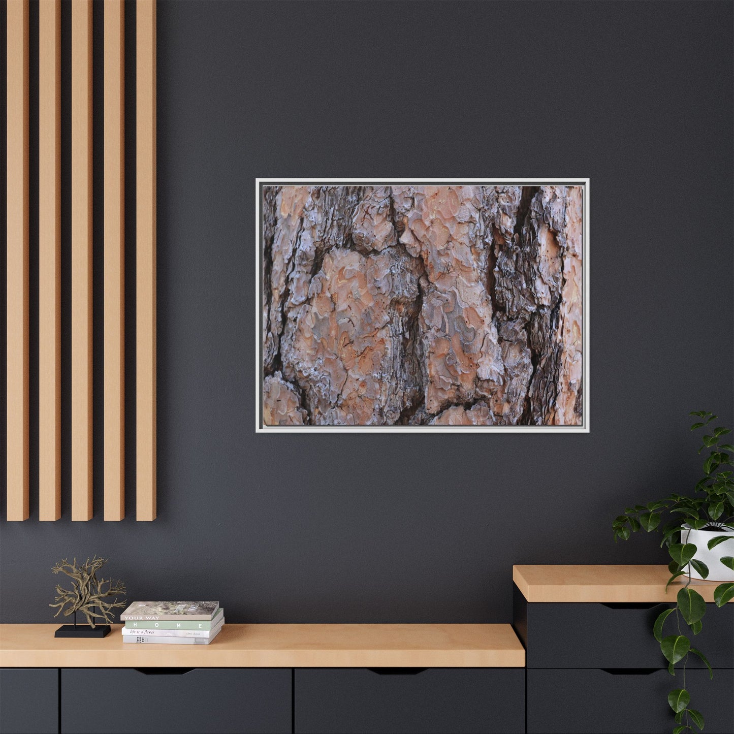 Tree Skin Symphony - Unique Stretched Canvas Wall Art - Art By Earth