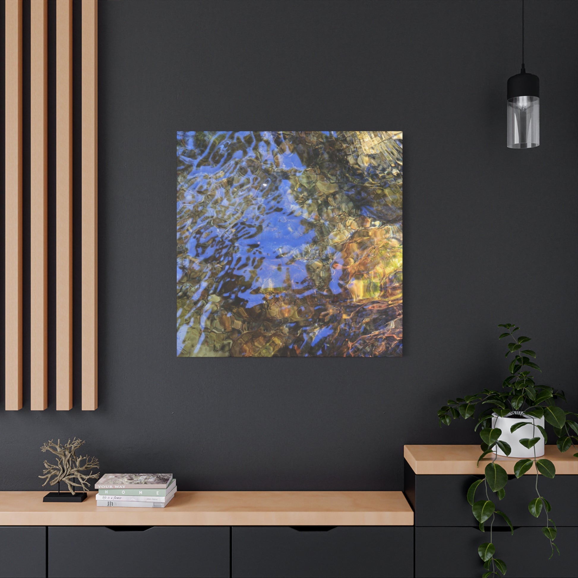 Water's Whisper - Unique Frameless Canvas Wall Art - Art By Earth