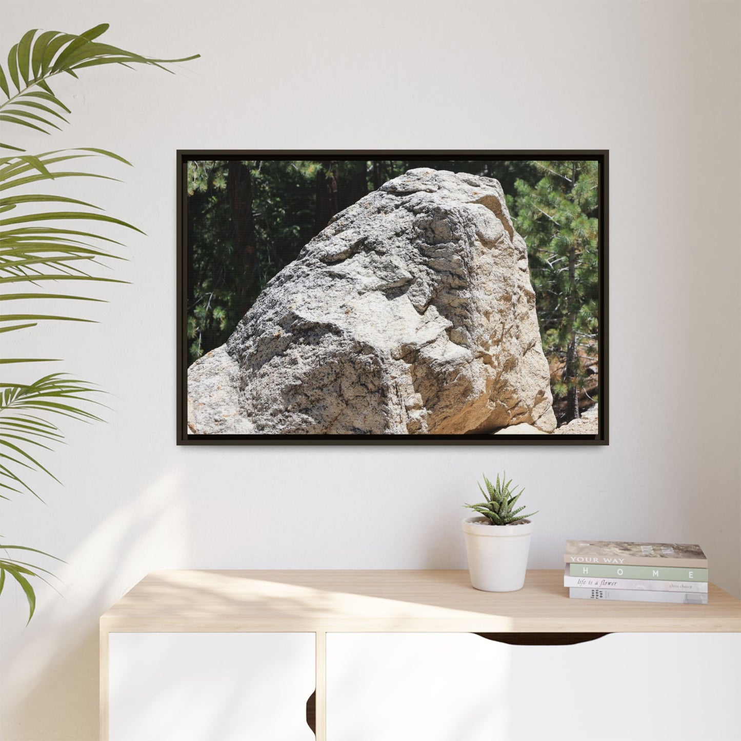 Stone's Silent Whisper - Unique Stretched Canvas Wall Art - Art By Earth