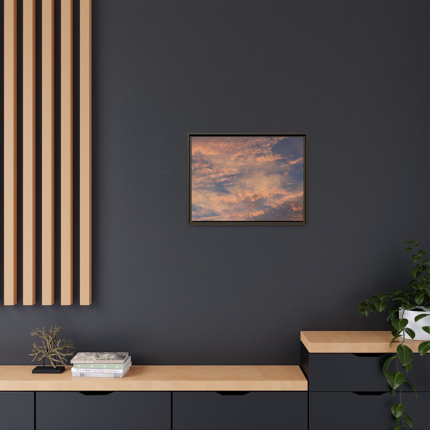 Sunset's Ethereal Canvas - Unique Stretched Canvas Wall Art - Art By Earth