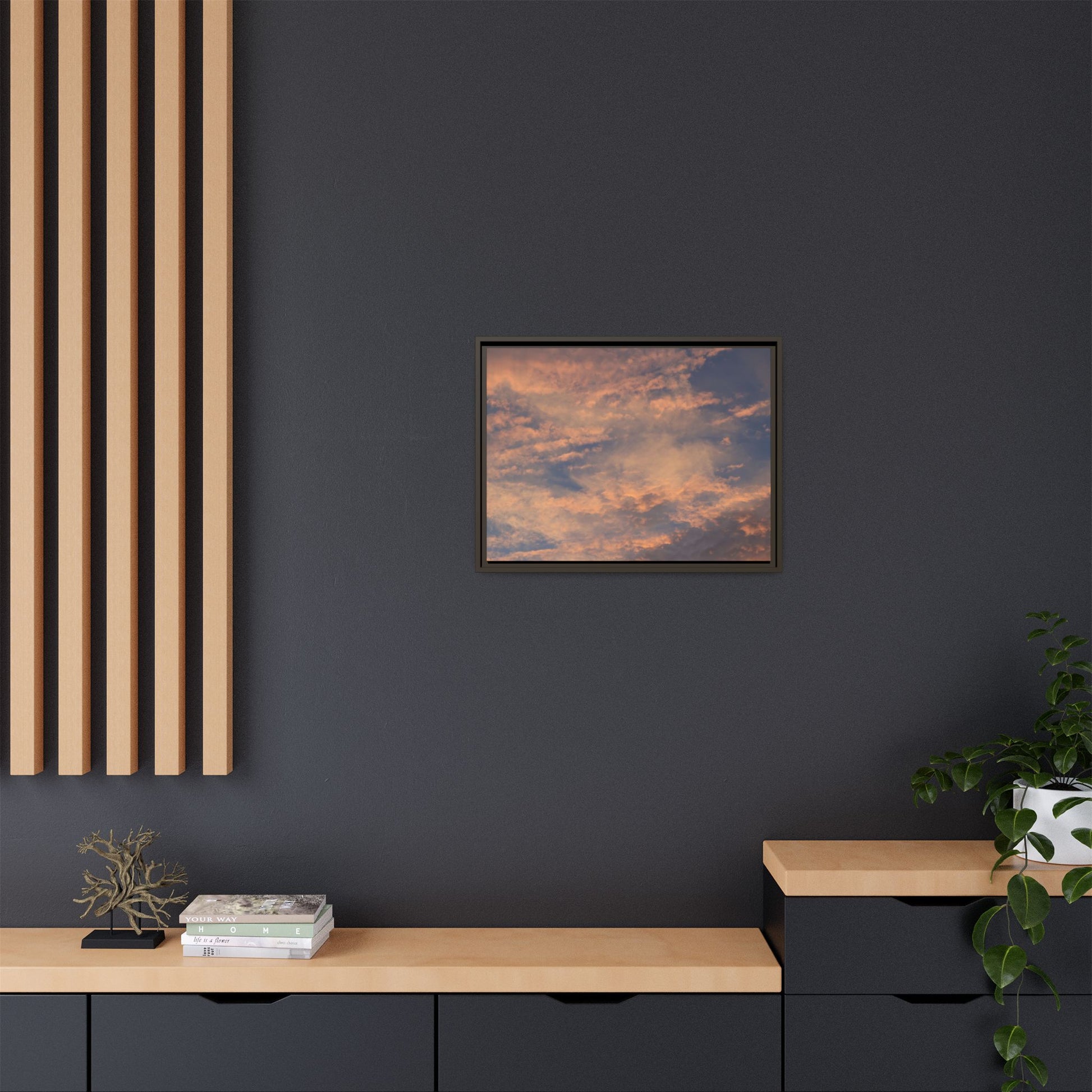 Sunset's Ethereal Canvas - Unique Stretched Canvas Wall Art - Art By Earth