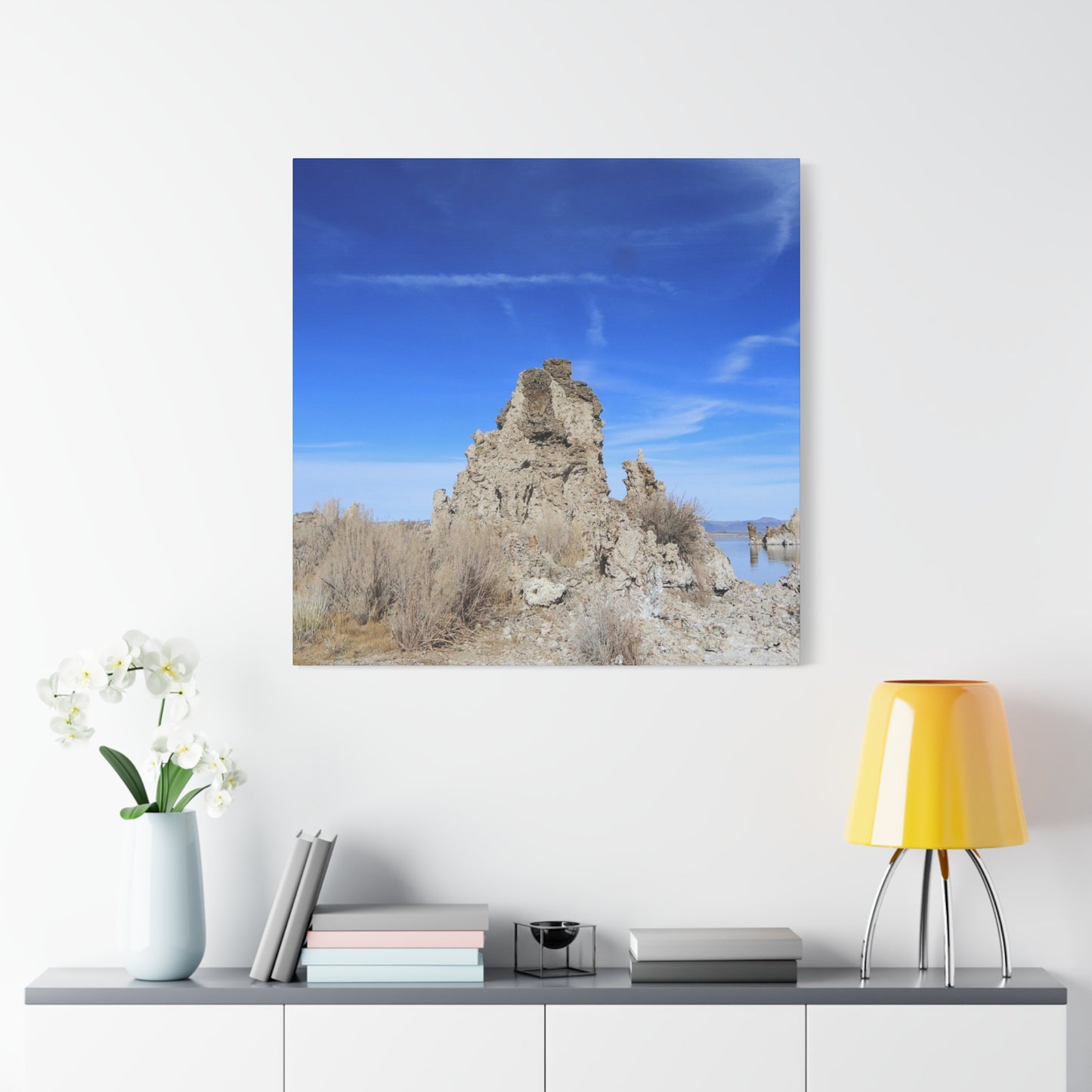 Mono Lake Solitude - Unique Frameless Canvas Wall Art