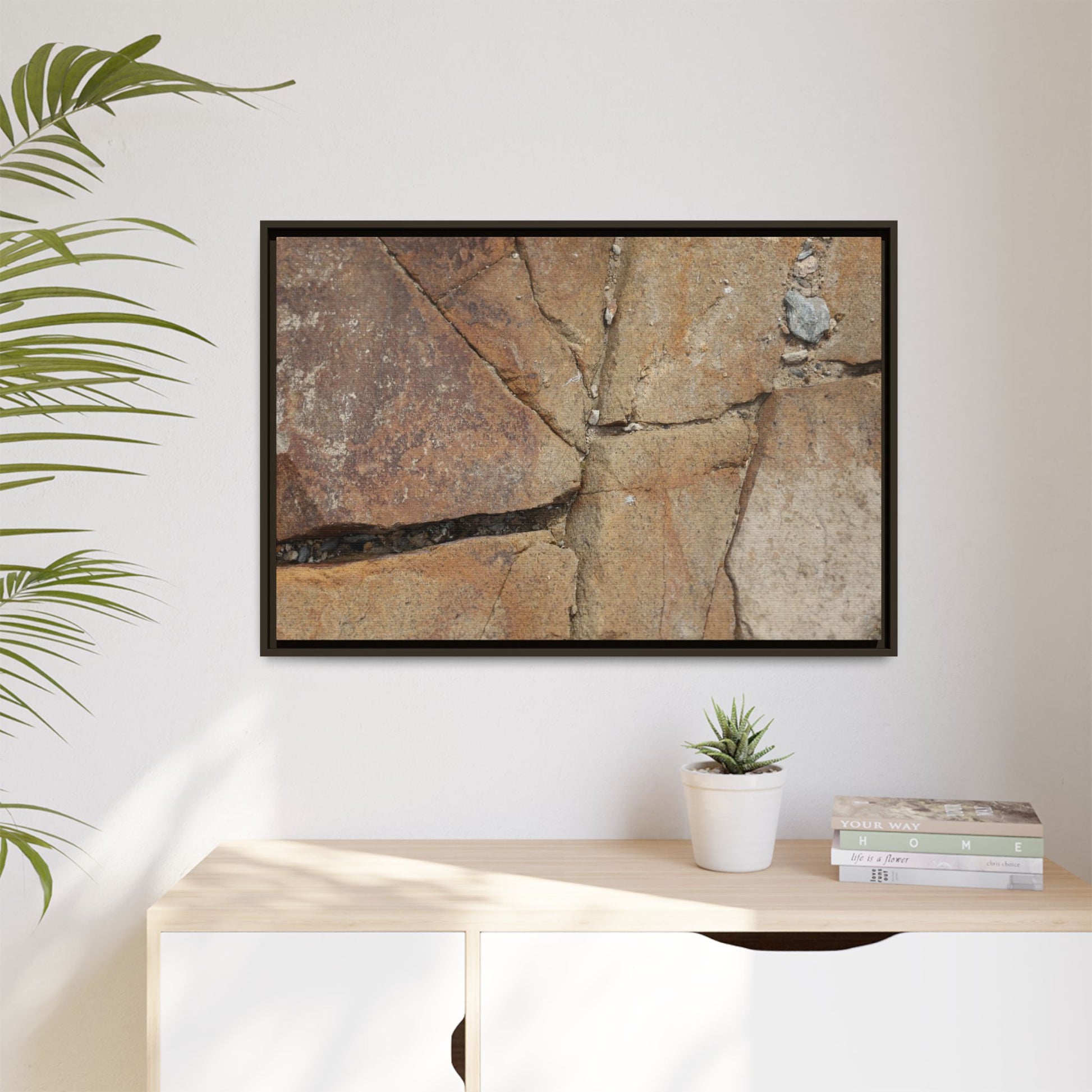 Rusty Crevices - Unique Stretched Canvas Wall Art - Art By Earth