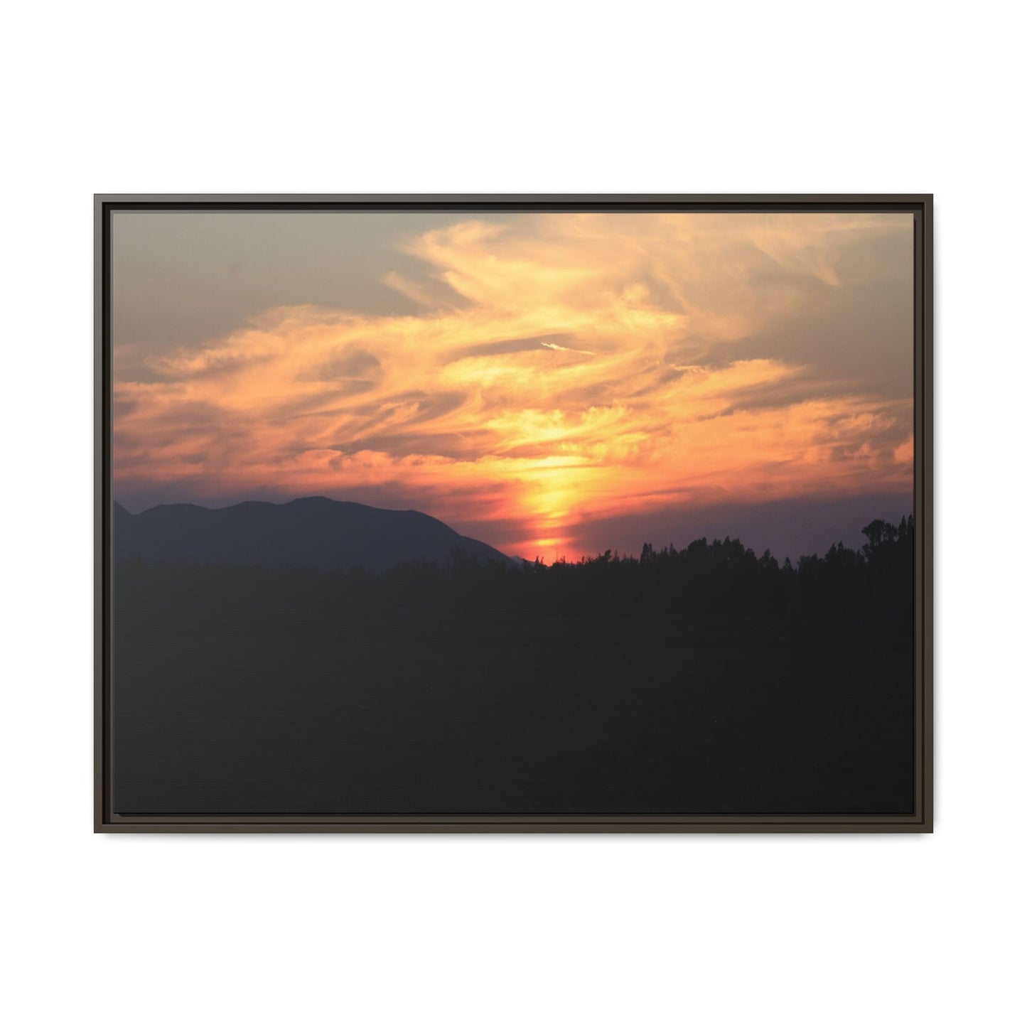 Gilded Horizon - Unique Stretched Canvas Wall Art - Art By Earth