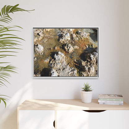 Stone Sea of Silence - Unique Stretched Canvas Wall Art