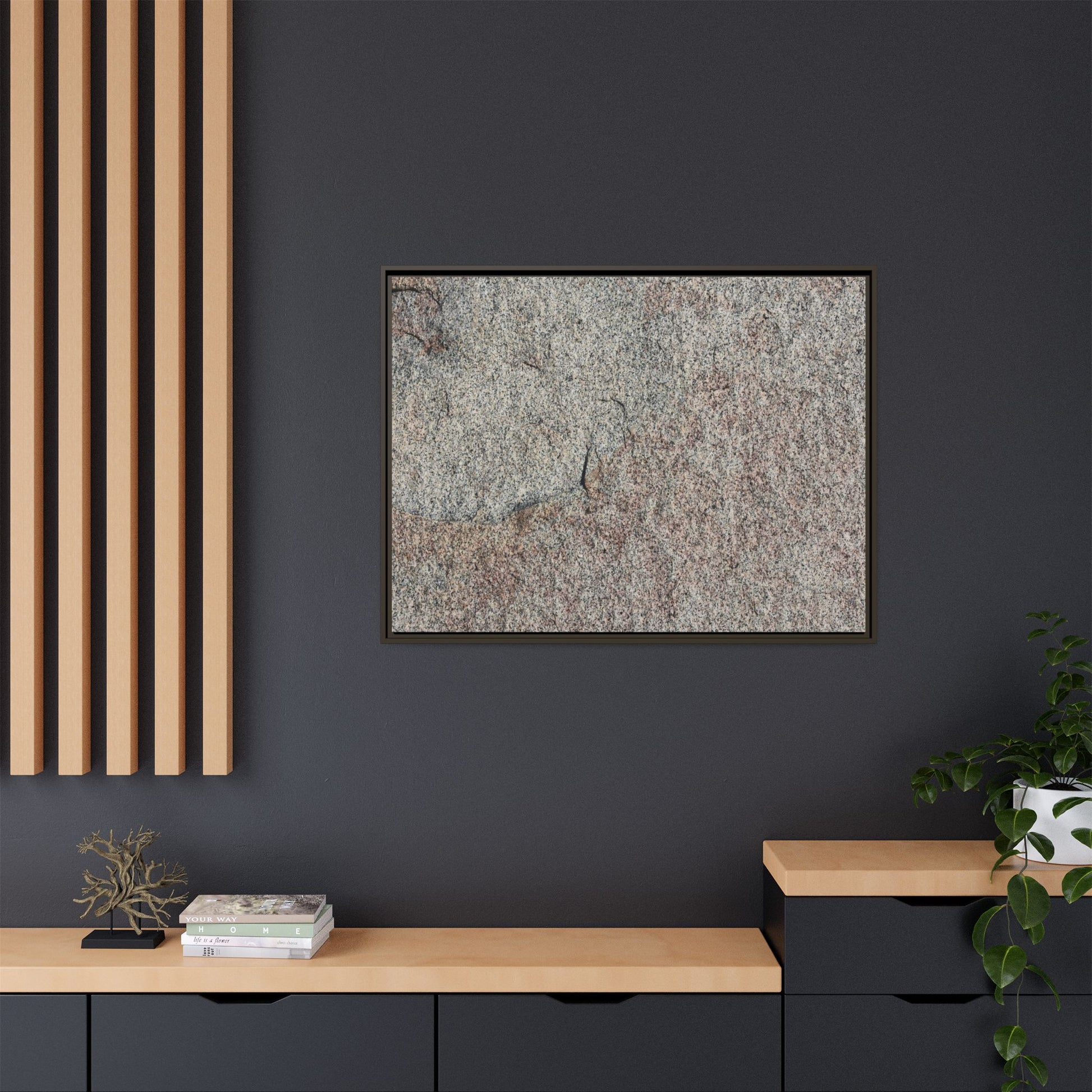 Fissured Stone - Unique Stretched Canvas Wall Art - Art By Earth