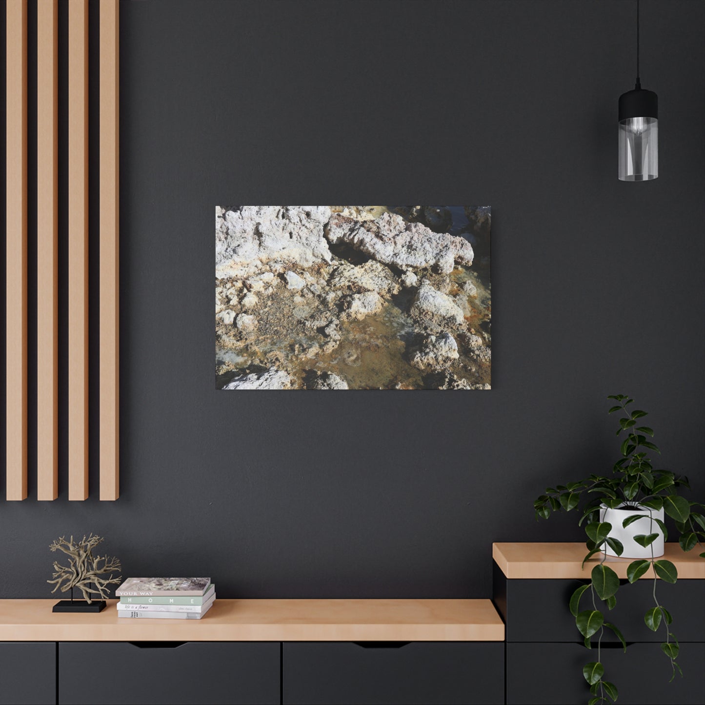 Weathered Stone Symphony - Unique Frameless Canvas Wall Art