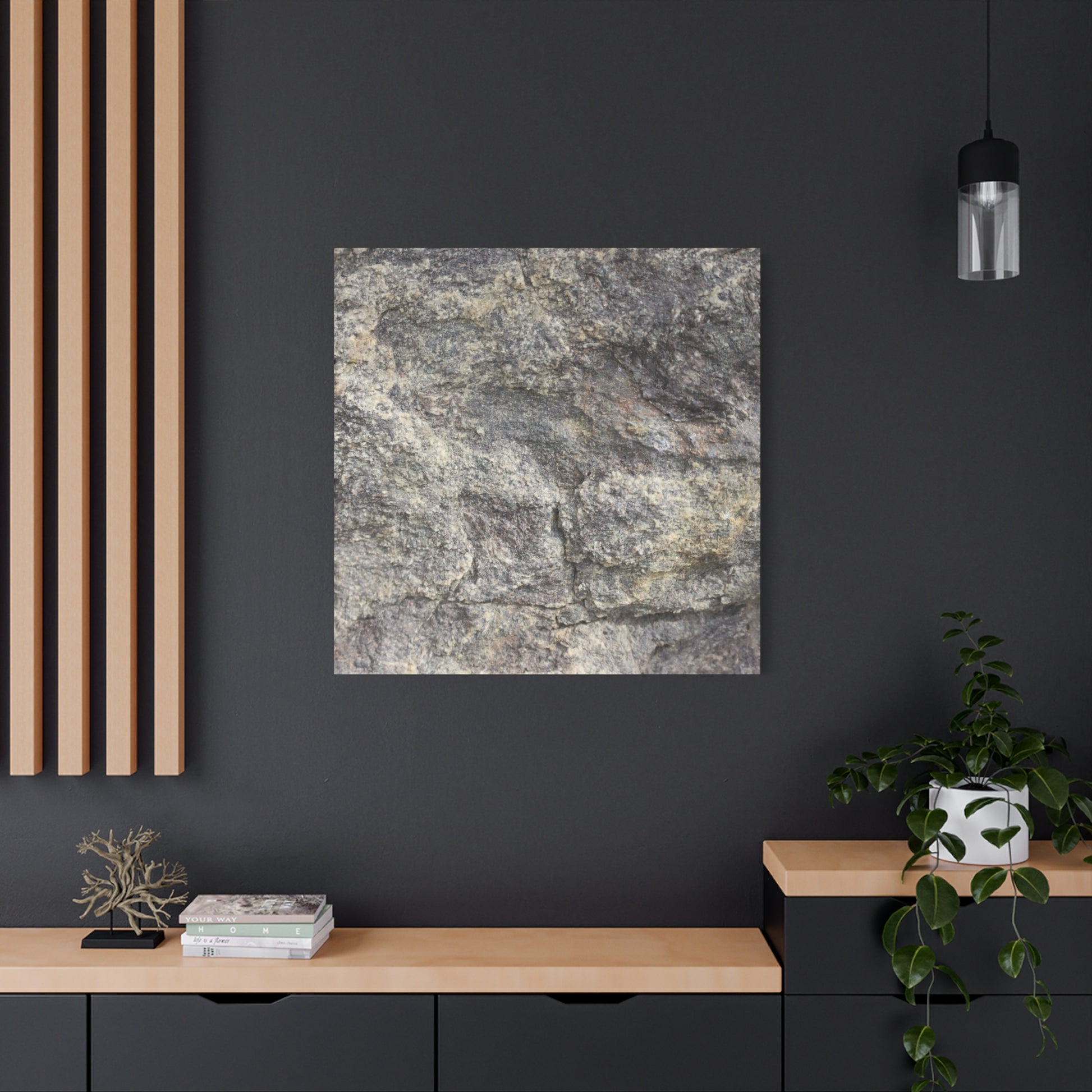 Granite Memory - Unique Frameless Canvas Wall Art - Art By Earth