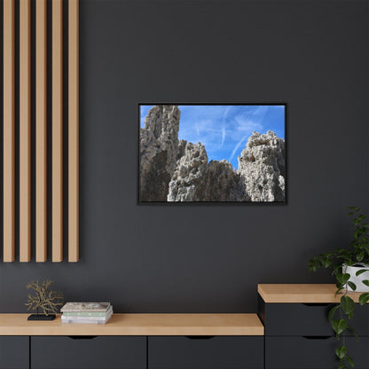 Weathered Sentinels - Unique Stretched Canvas Wall Art