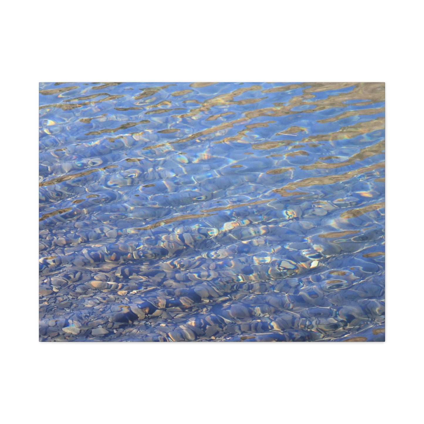 Ripples of Azure - Unique Frameless Canvas Wall Art