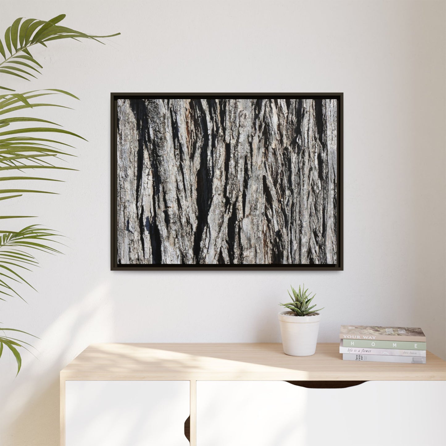 Bark Lines - Unique Stretched Canvas Wall Art - Art By Earth