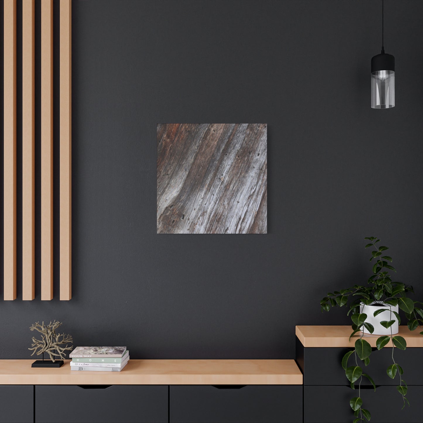 Aged Planks - Unique Frameless Canvas Wall Art - Art By Earth