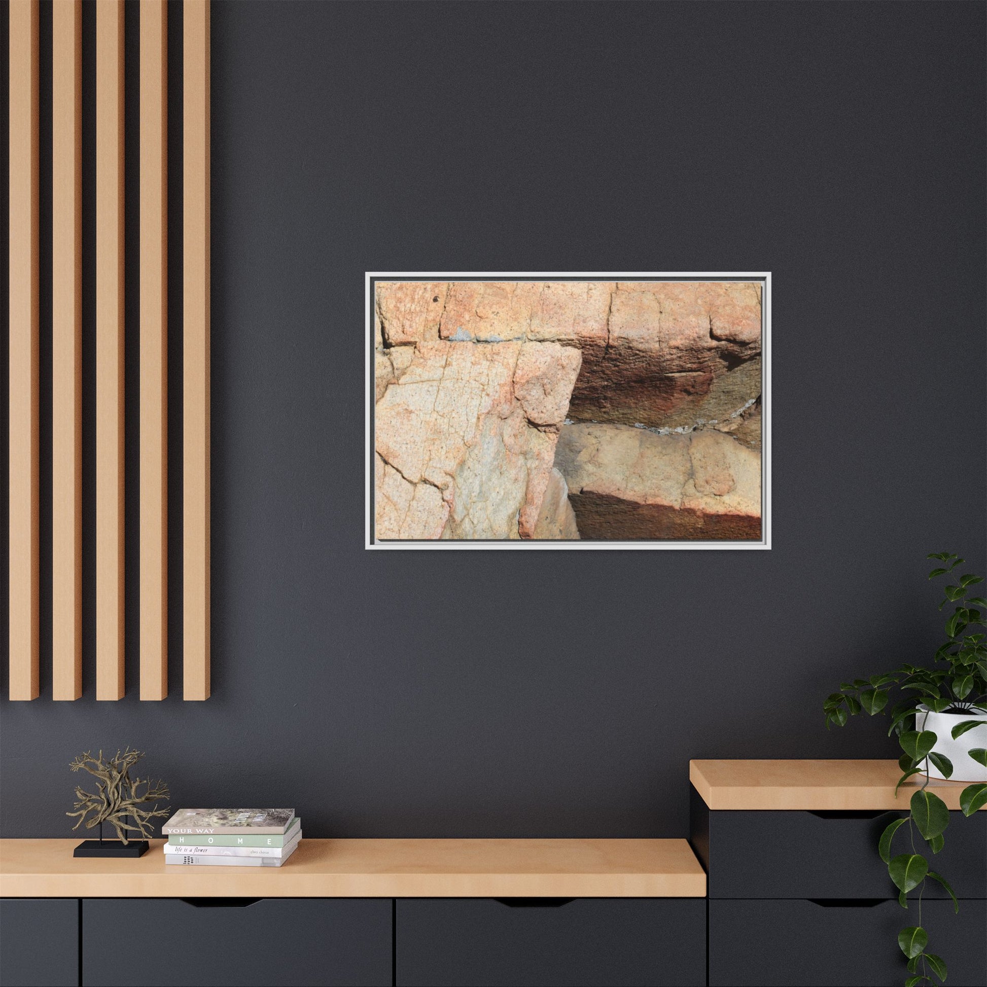 Fractured Stone - Unique Stretched Canvas Wall Art - Art By Earth