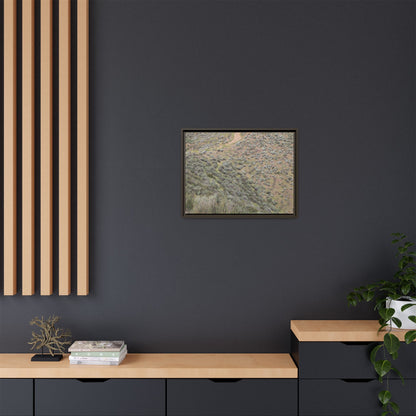 Arid Landscape with Winding Path - Unique Stretched Canvas Wall Art - Art By Earth