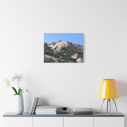 Ancient Rocks in Desert Landscape - Unique Frameless Canvas Wall Art - Art By Earth