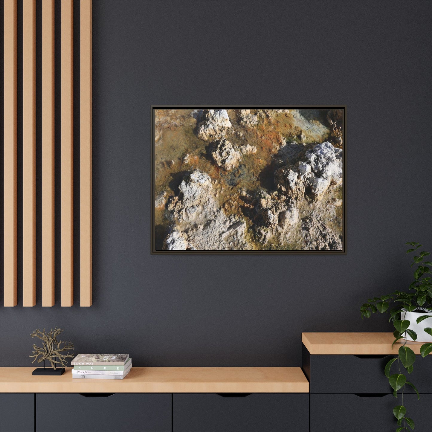 Textural Metamorphosis - Unique Stretched Canvas Wall Art