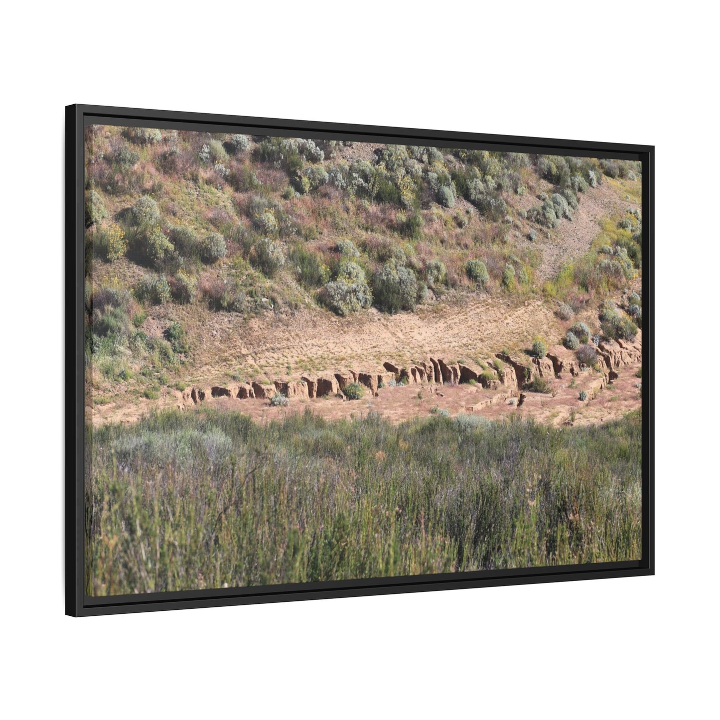 Ancient Dwellings in the Valley - Unique Stretched Canvas Wall Art - Art By Earth