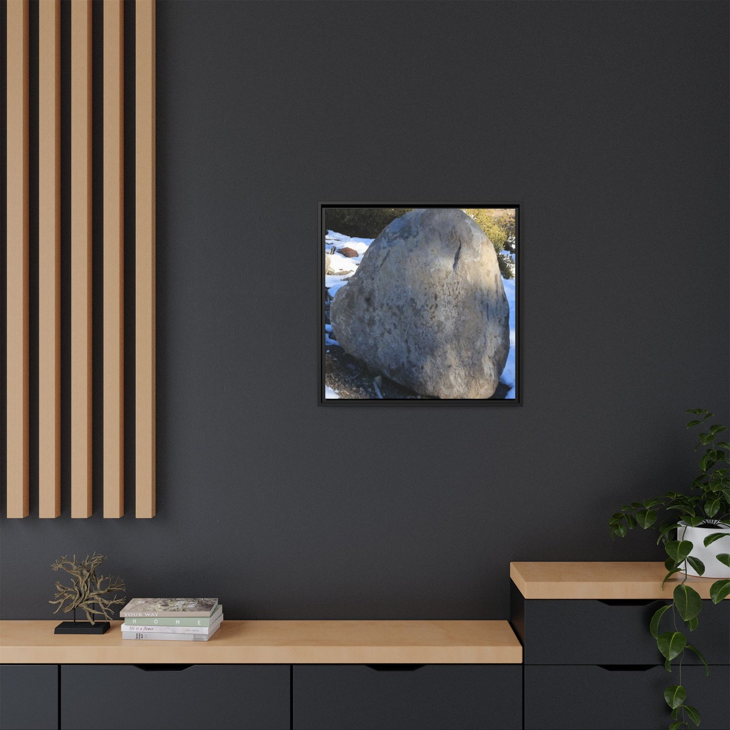 Glacial Solitude - Unique Stretched Canvas Wall Art