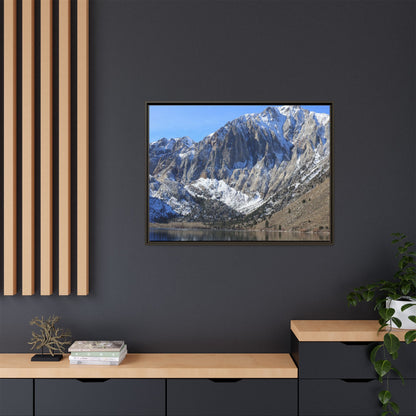 Frozen Reflection - Unique Stretched Canvas Wall Art