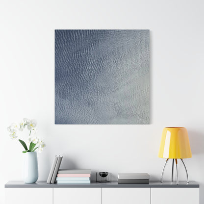 Undulating Whispers of Cerulean - Unique Frameless Canvas Wall Art - Art By Earth