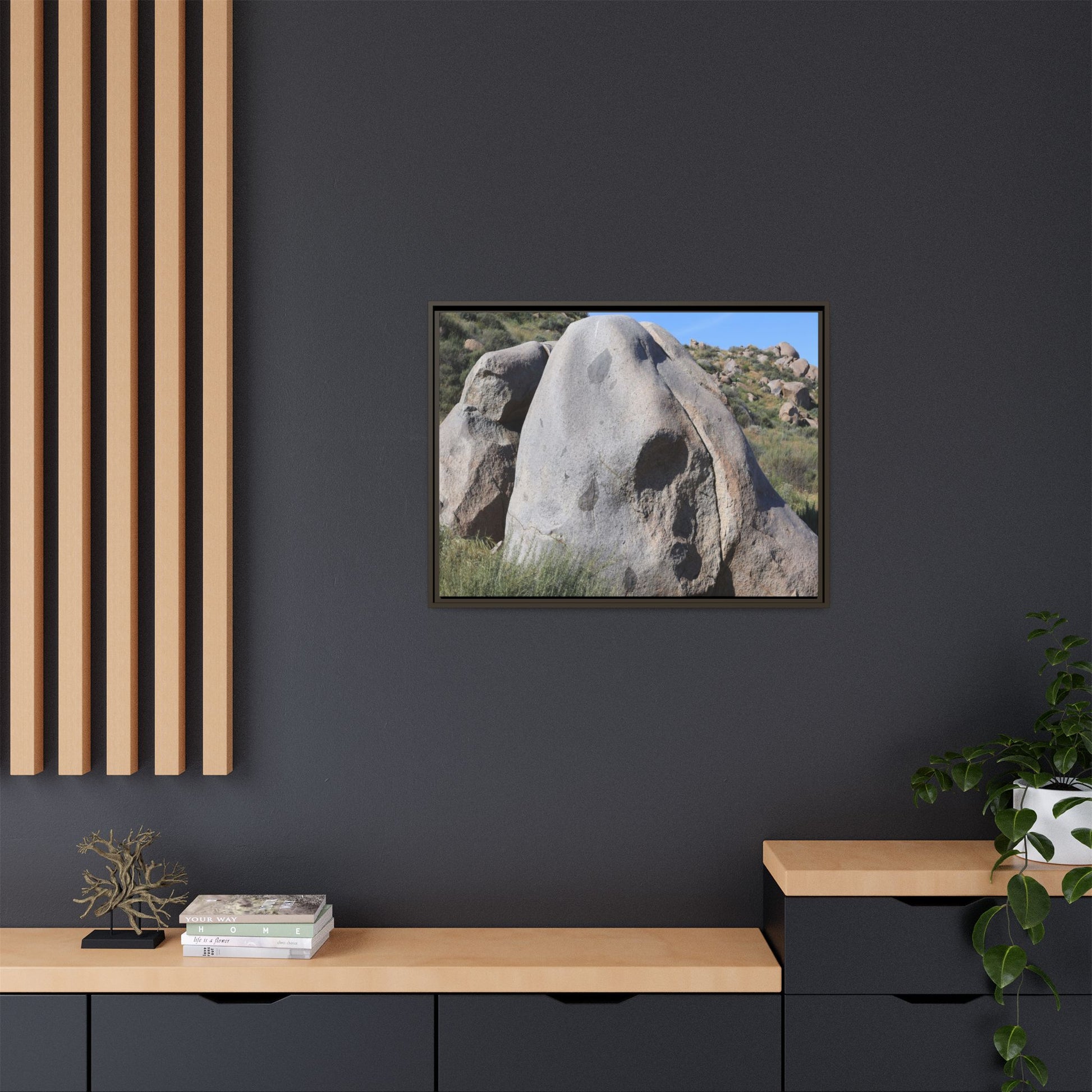 Skull Rock Desert - Unique Stretched Canvas Wall Art - Art By Earth