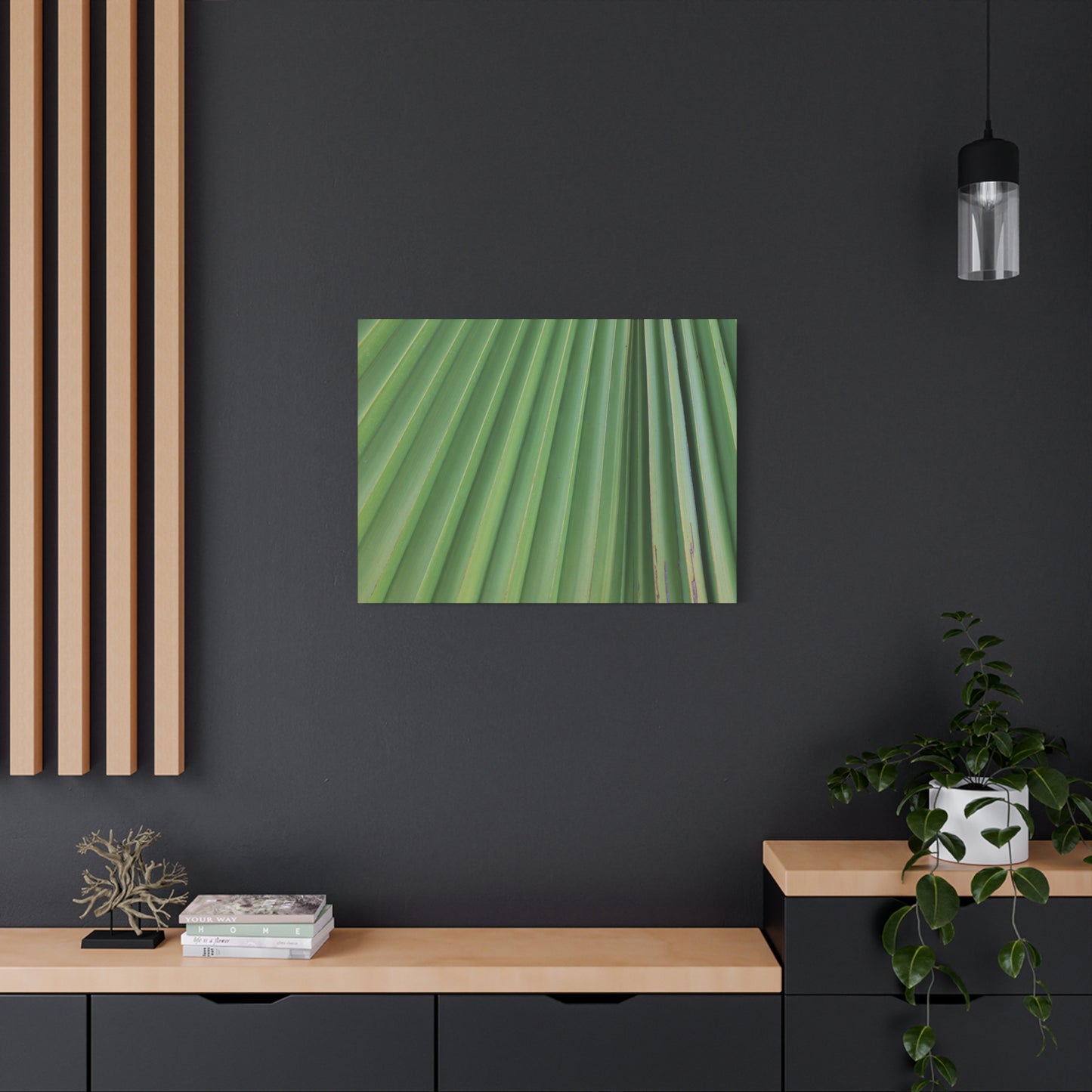 Palm Pulse - Unique Frameless Canvas Wall Art - Art By Earth