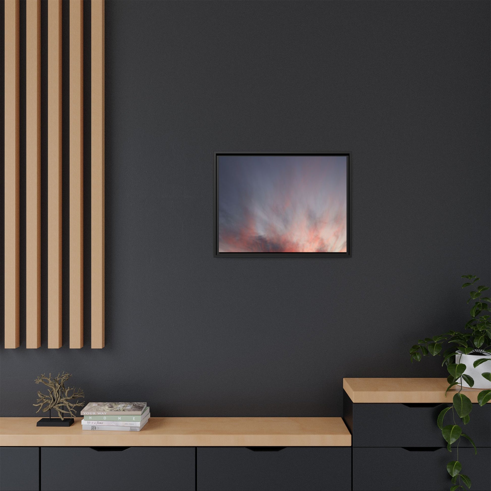 Celestial Blaze - Unique Stretched Canvas Wall Art - Art By Earth