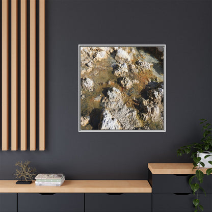 Stone Sea of Silence - Unique Stretched Canvas Wall Art