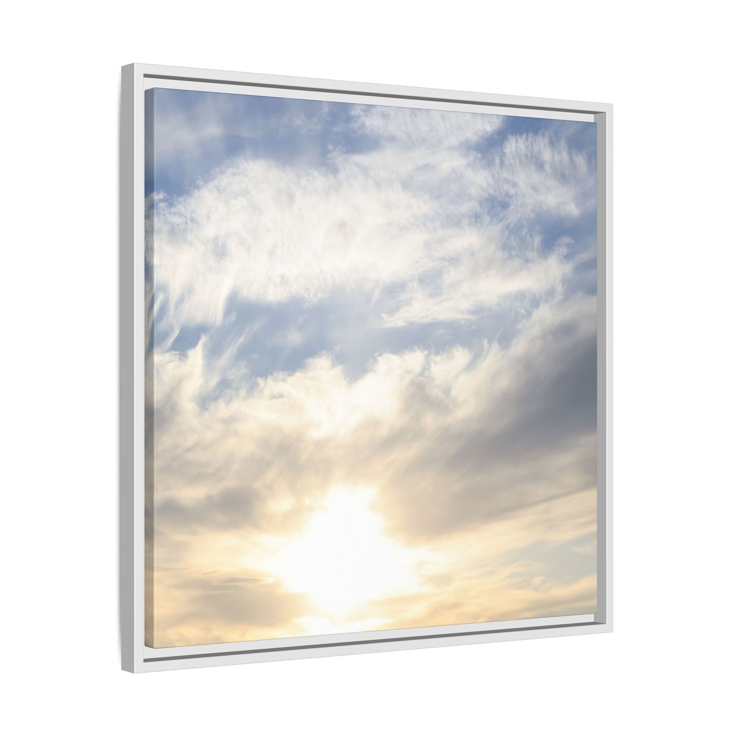Sky's Ethereal Whisper - Unique Stretched Canvas Wall Art - Art By Earth