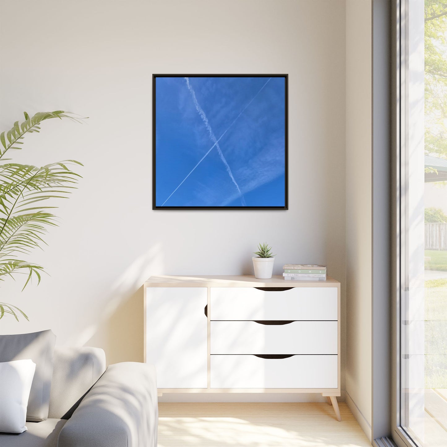 Sky Crossroads - Unique Stretched Canvas Wall Art - Art By Earth