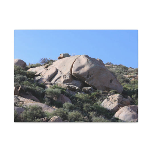 Ancient Rocks in Desert Landscape - Unique Frameless Canvas Wall Art - Art By Earth