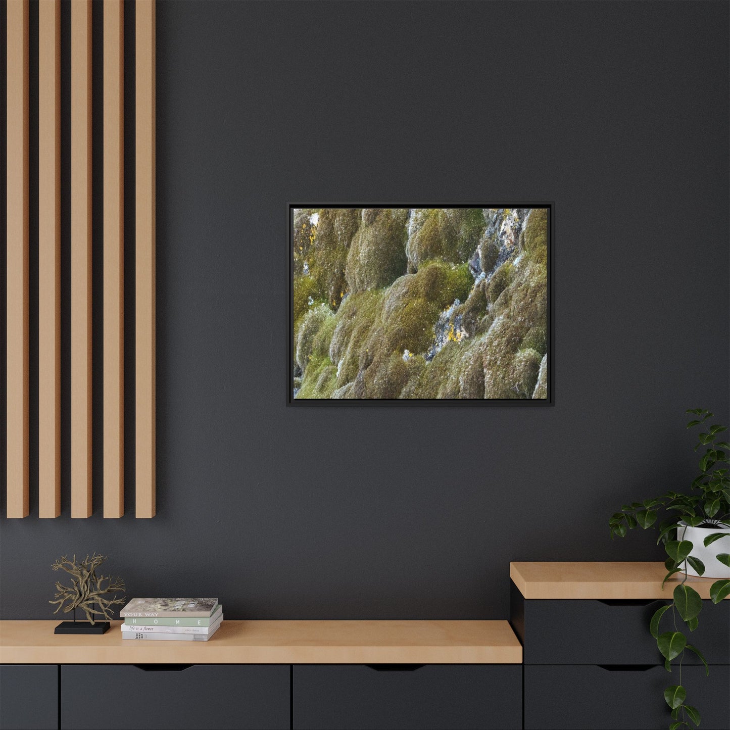 Moss Symphony - Unique Stretched Canvas Wall Art