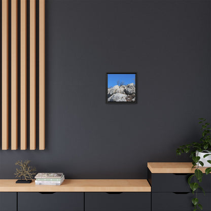 Barren Landscape with Boulder Formations - Unique Stretched Canvas Wall Art - Art By Earth