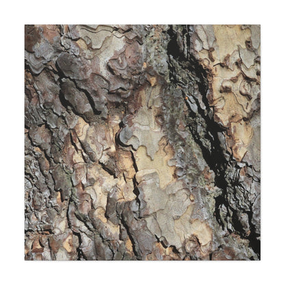 Tree Bark Symphony - Unique Frameless Canvas Wall Art - Art By Earth