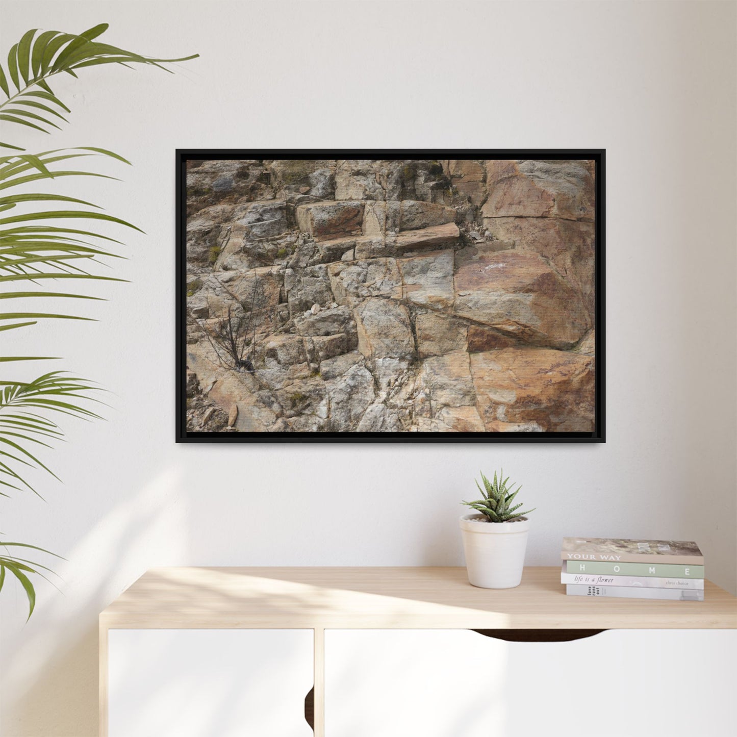 Sandstone Symphony - Unique Stretched Canvas Wall Art - Art By Earth