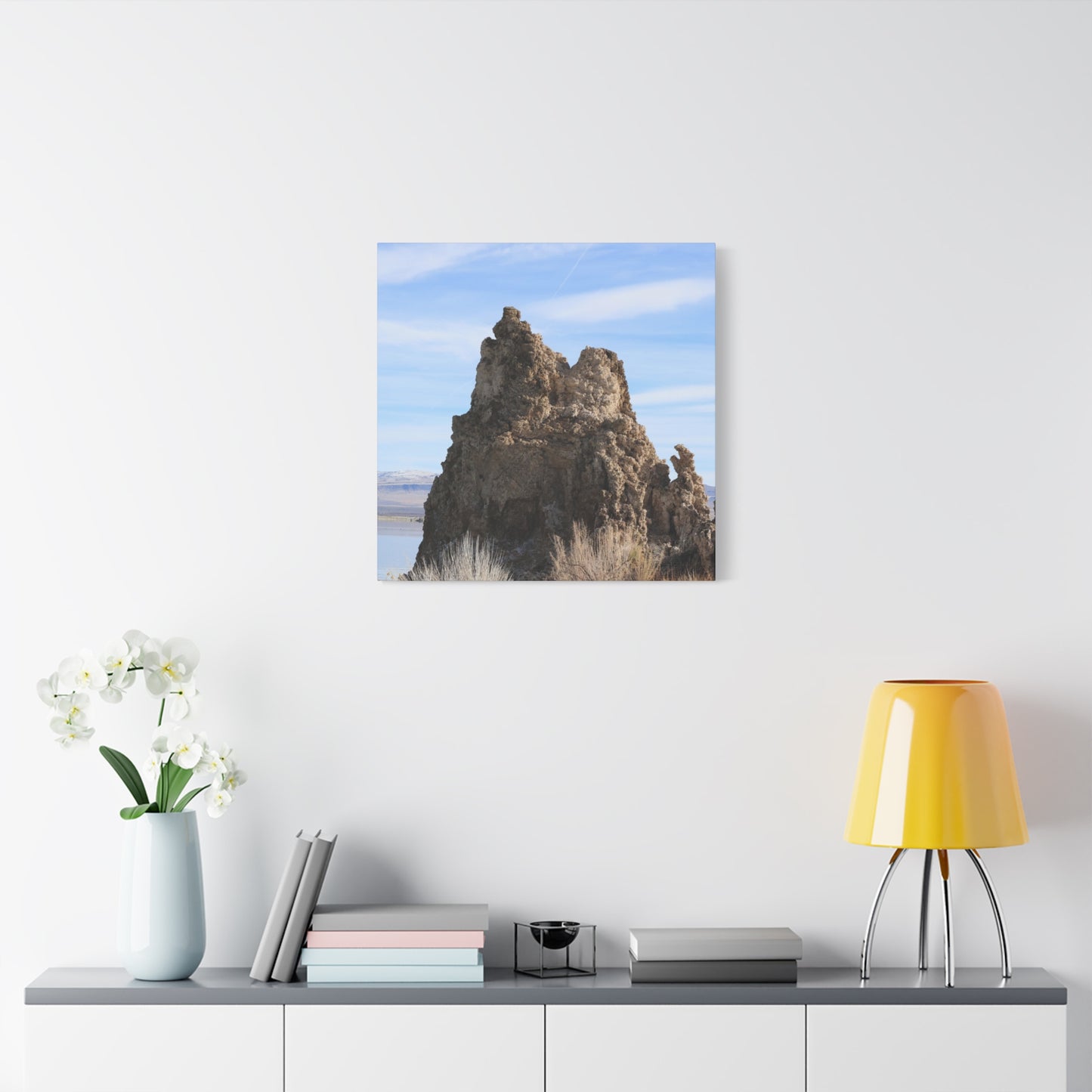 Mono Lake Monolith - Unique Frameless Canvas Wall Art
