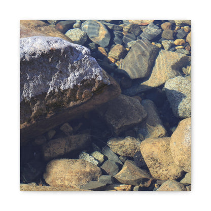 Lithic Symphony - Unique Frameless Canvas Wall Art