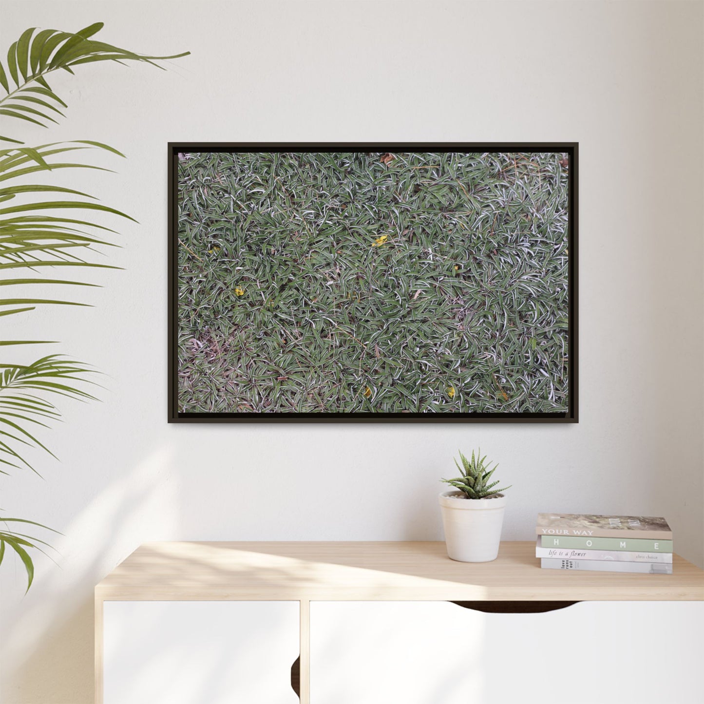 Grassy Texture - Unique Stretched Canvas Wall Art - Art By Earth