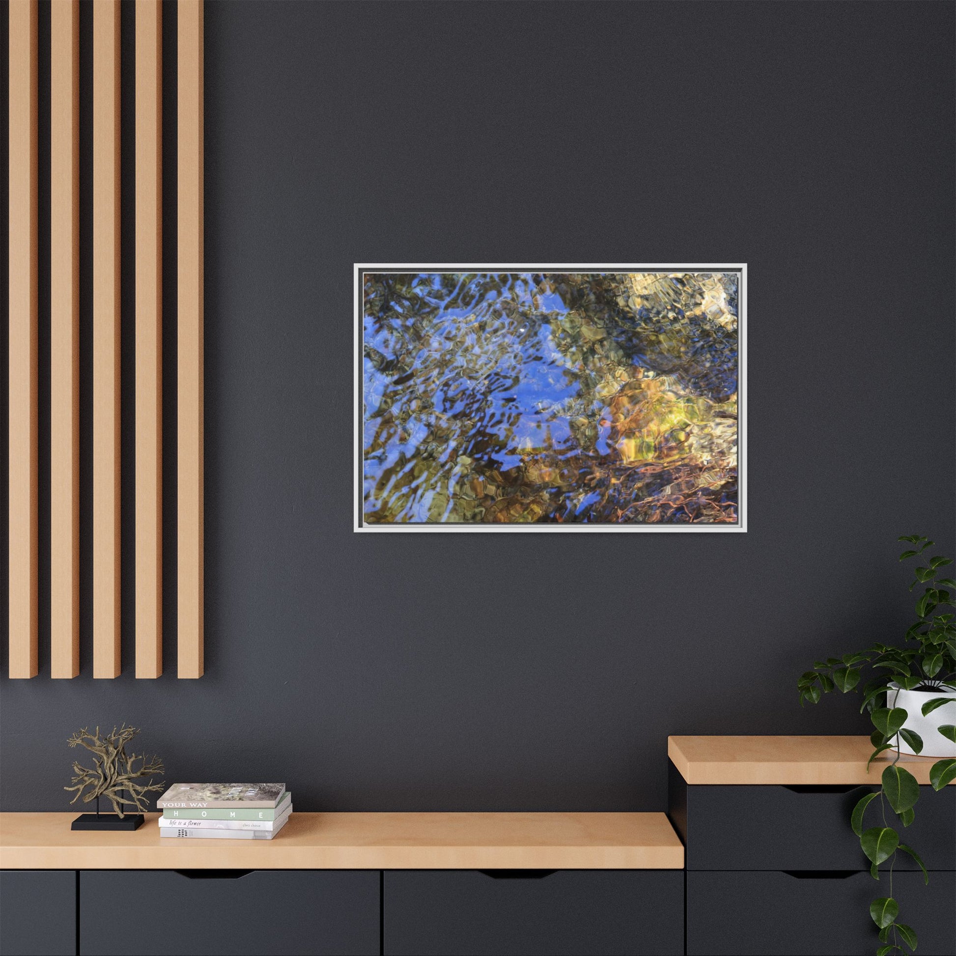 Watery Kaleidoscope - Unique Stretched Canvas Wall Art - Art By Earth