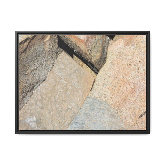 Rock Fragment - Unique Stretched Canvas Wall Art - Art By Earth