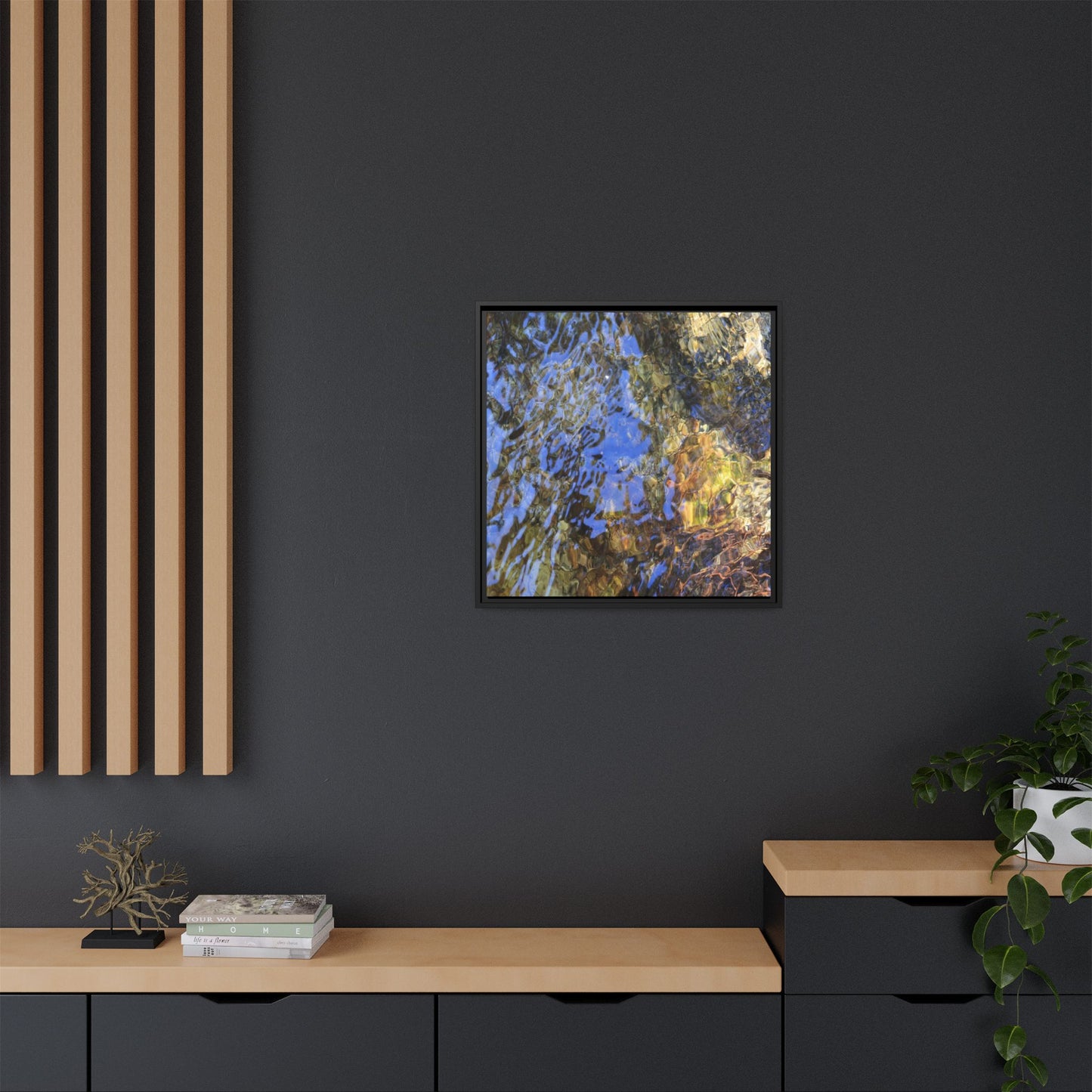 Watery Kaleidoscope - Unique Stretched Canvas Wall Art - Art By Earth