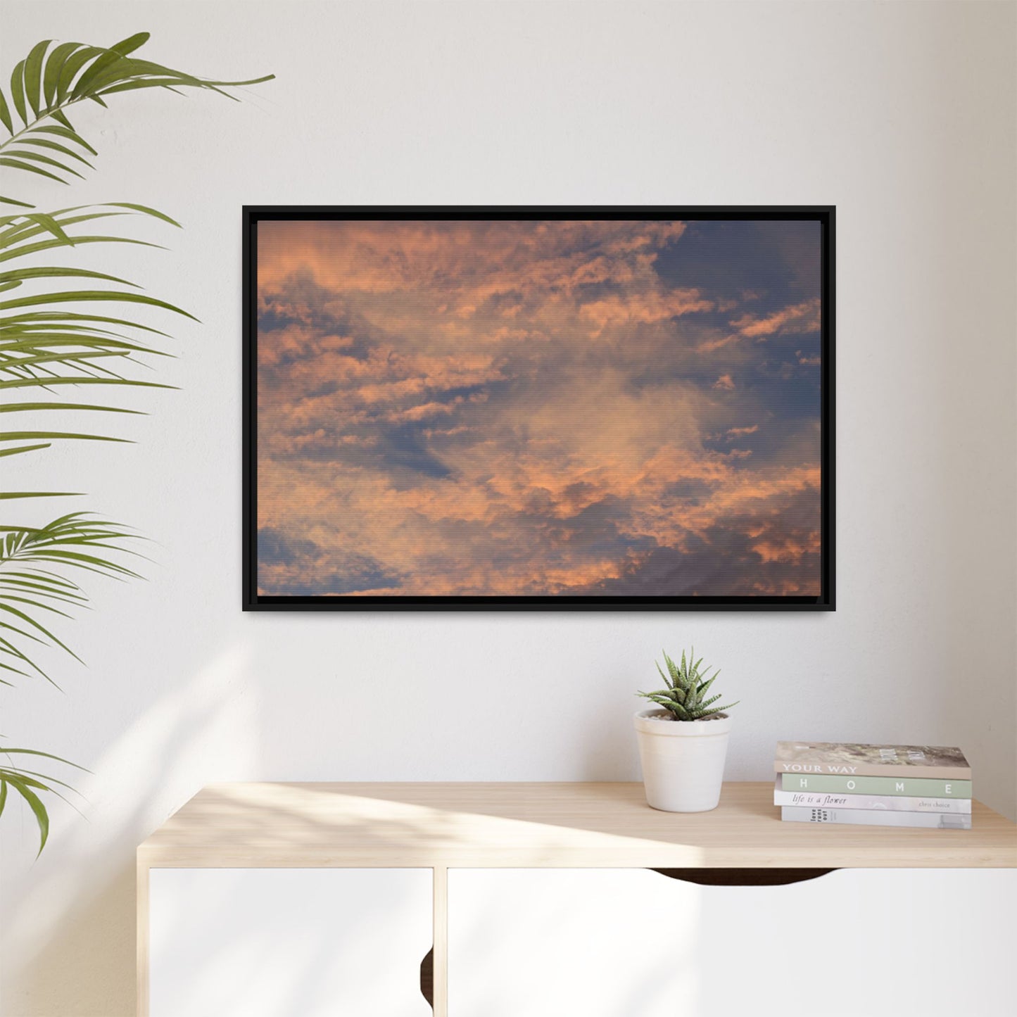 Sunset's Ethereal Canvas - Unique Stretched Canvas Wall Art - Art By Earth