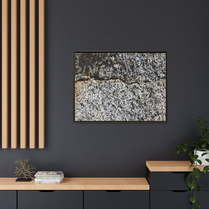Weathered Stone Surface - Unique Stretched Canvas Wall Art