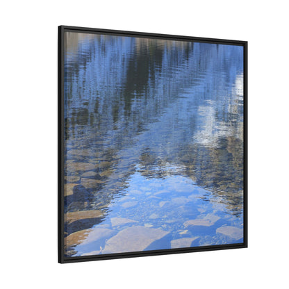 Reflected Stones - Unique Stretched Canvas Wall Art